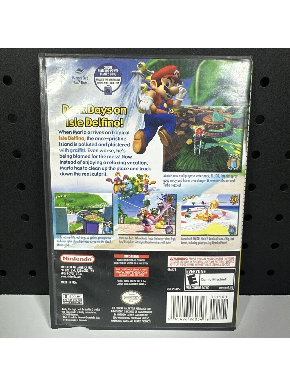 Nintendo Super Mario Sunshine Player's Choice GameCube With Manual